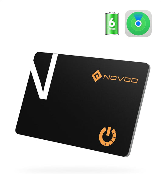 Thinnest Smartcard Wallet Tracker - 1.6Mm, 6-Year Battery Life, Works with Apple Find My(Ios Only), Smart Bluetooth Tracker Thin GPS Item Finder for Purse, Luggage Tag, Passport, IP68 Waterproof